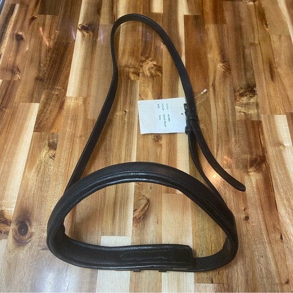 English Pony Bridal Noseband Truly Canadian leather Black - Picture 5 of 8